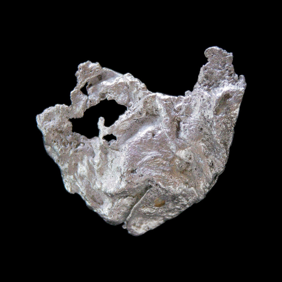 Pepita de aluminio ID 161 espécimen mineral raro